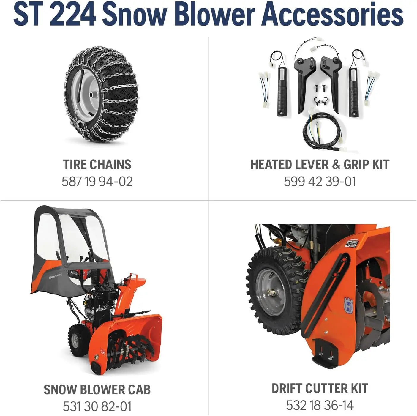 Husqvarna ST224 24 in. 212cc 2-Stage Gas Snow Blower - The Lawn Market Store