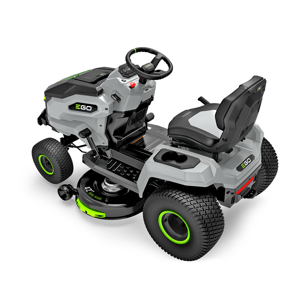 EGO Power+ TR4204 42-Inch Electric Riding Lawn Mower Tractor with 6 Batteries, Turbo Charger & 42” Deck - The Lawn Market Store