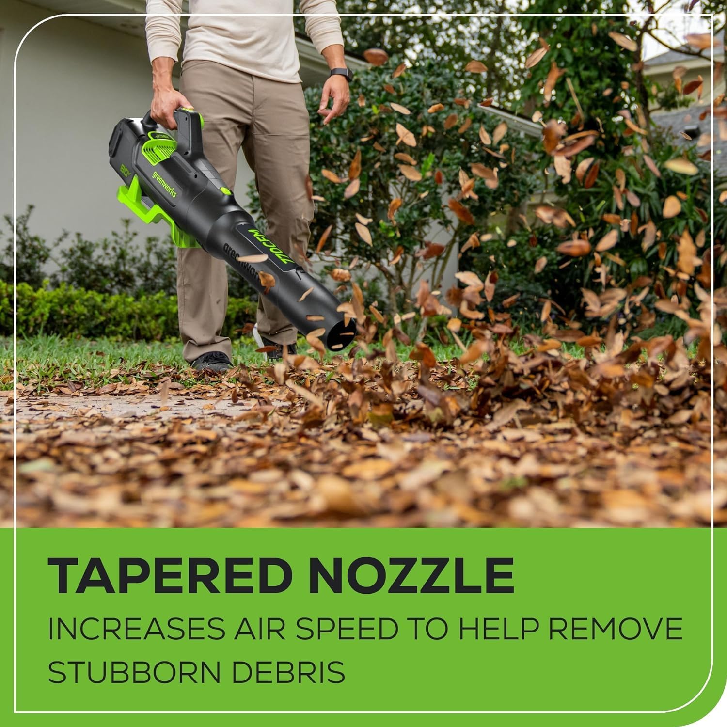 Greenworks 80V 770 CFM 180 MPH Cordless Leaf Blower with Battery & Charger - The Lawn Market Store