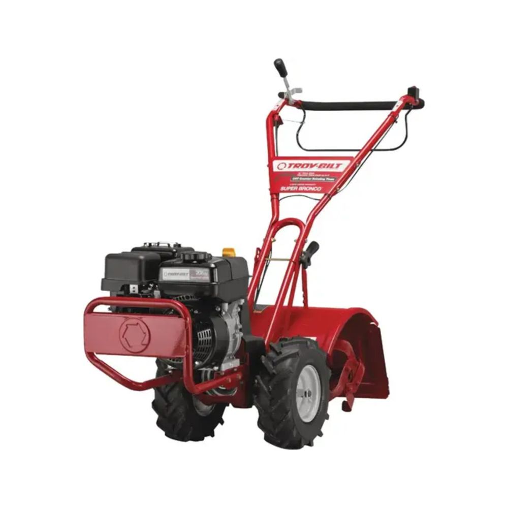 Troy-Bilt Super Bronco CRT 16-Inch Rear Tine Tiller 208cc Gas Garden Tiller 21D-65M8766 - The Lawn Market Store