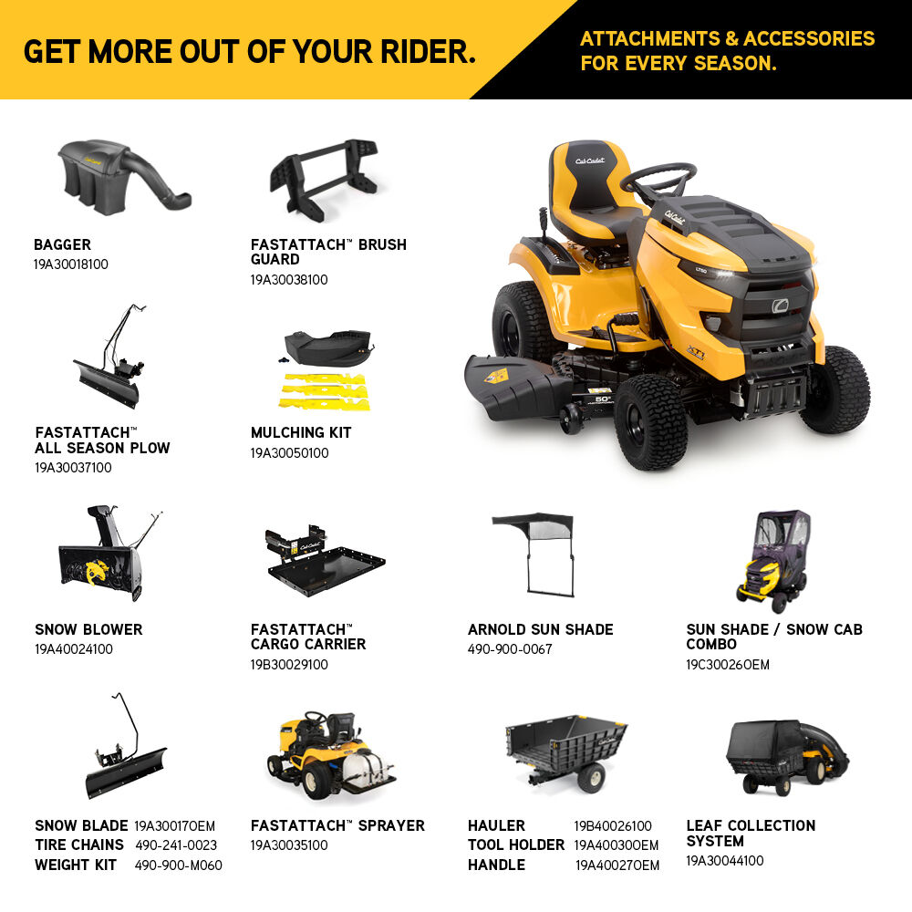 Cub Cadet XT1 LT50 Riding Lawn Mower 50" Deck 24HP Kohler - The Lawn Market Store