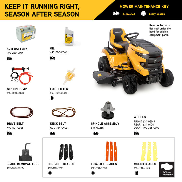 Cub Cadet XT1 LT50 Riding Lawn Mower 50" Deck 24HP Kohler - The Lawn Market Store