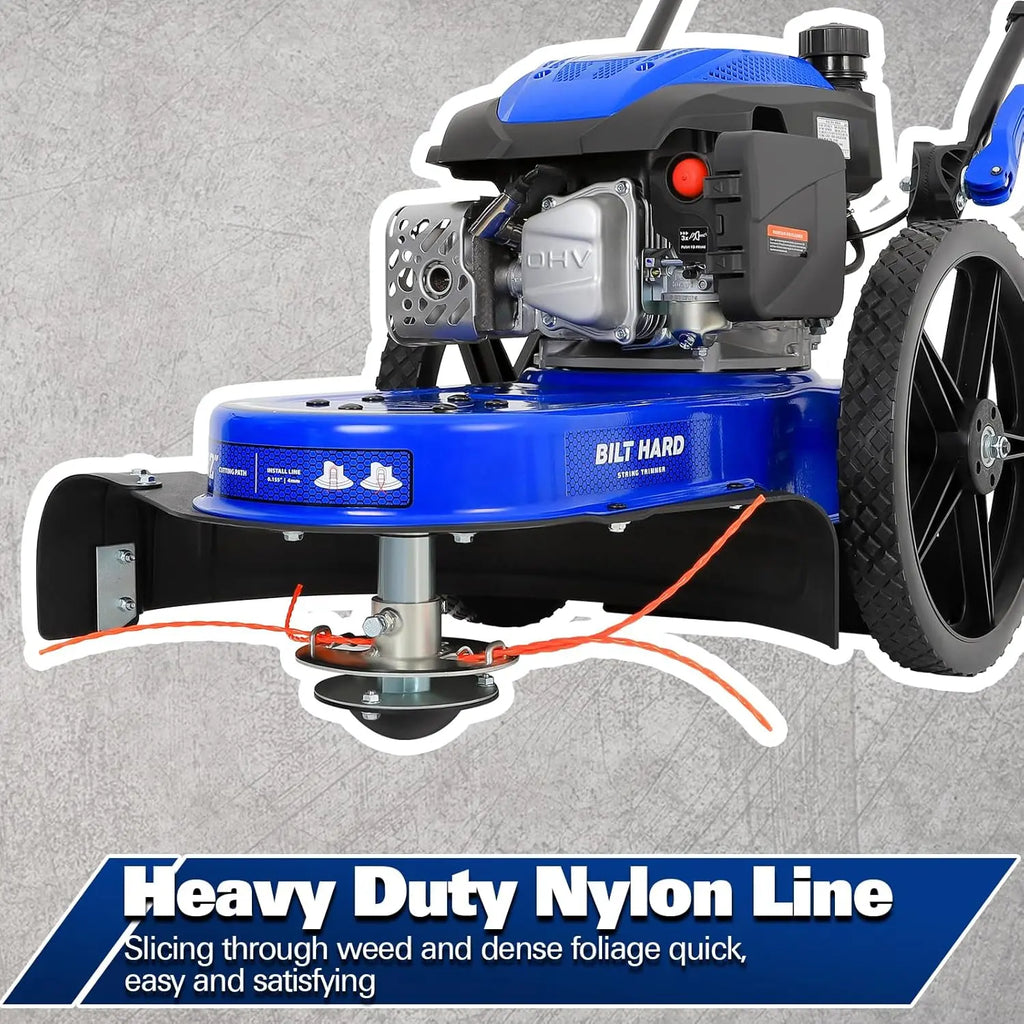 BILT HARD 170cc Walk-Behind String Trimmer 22" Gas Brush Cutter Mower - The Lawn Market Store