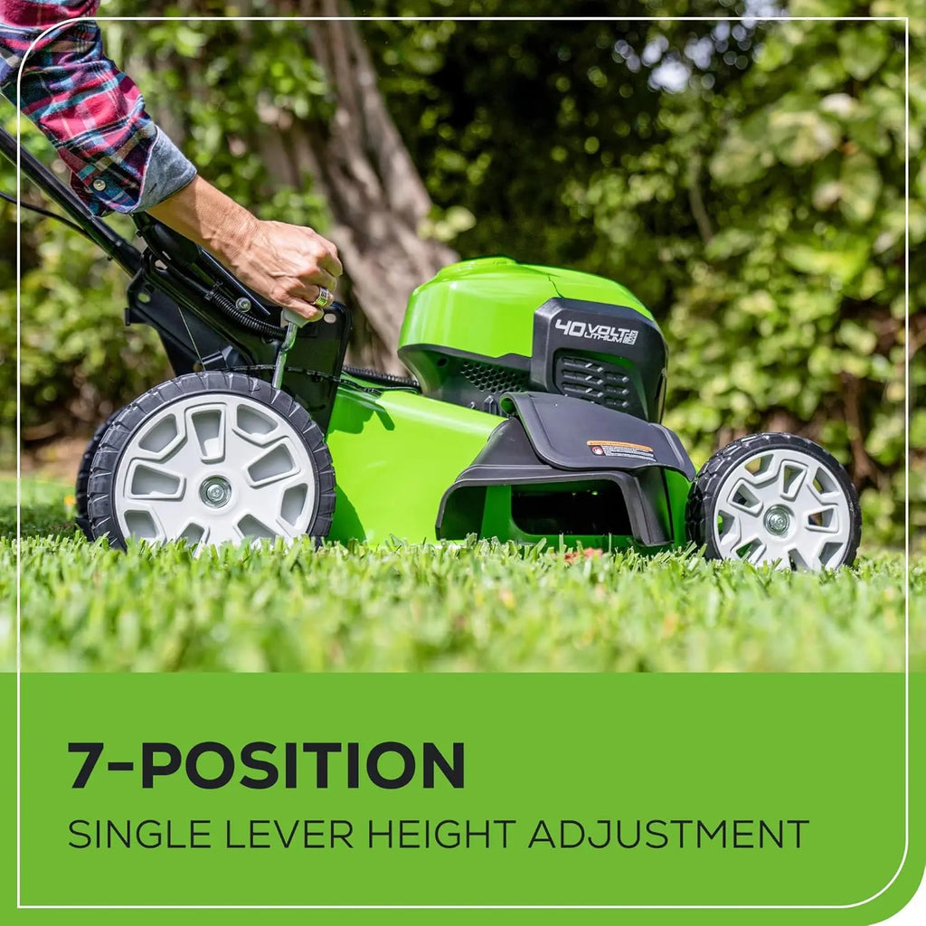 Greenworks 40V 21" Self-Propelled Cordless Mower w/ Dual 4.0Ah Batteries - The Lawn Market Store
