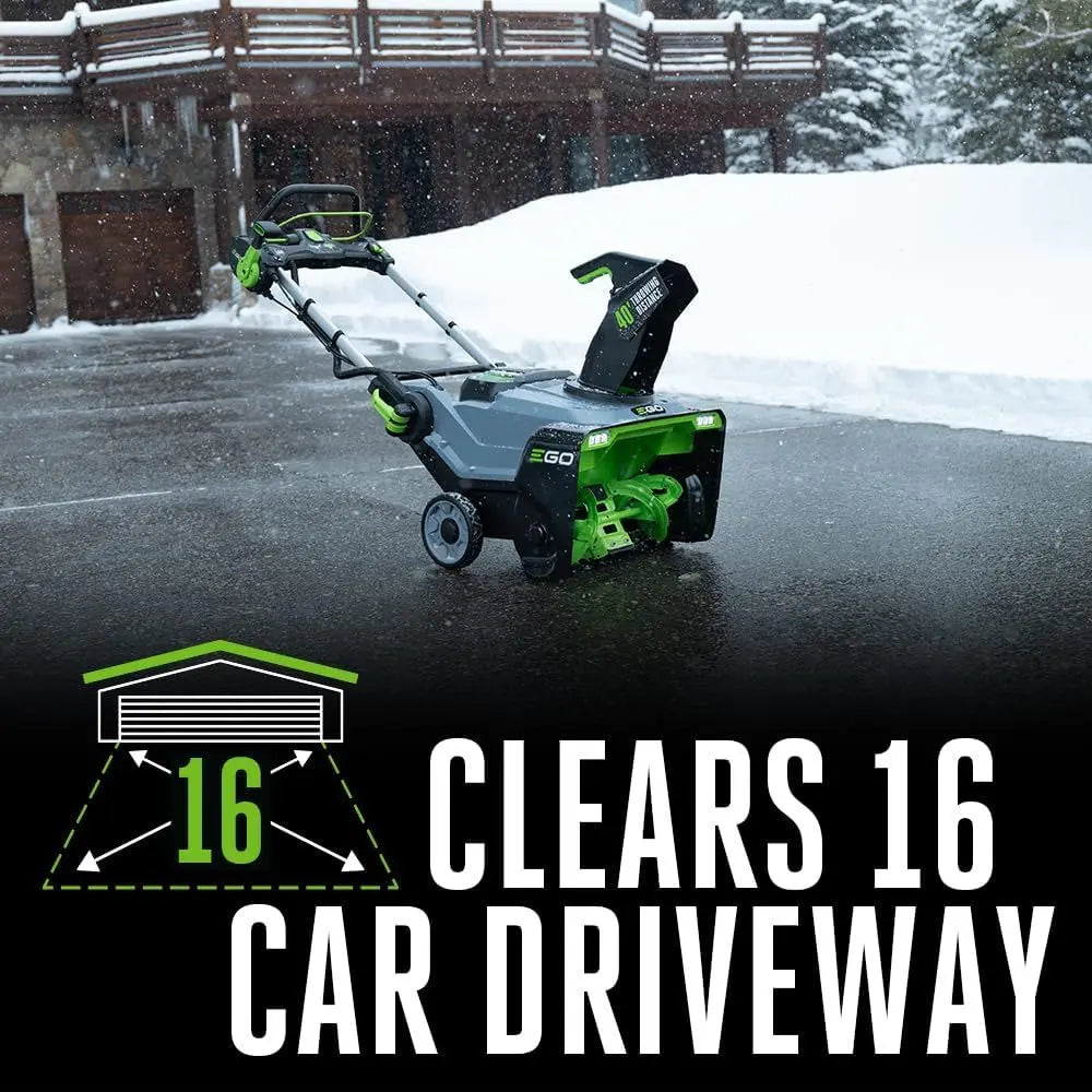 EGO POWER+ 21" Electric Snow Blower, Cordless Steel Auger, Includes 56V 5.0Ah Batteries and Dual Port Charger - SNT2112 - The Lawn Market Store