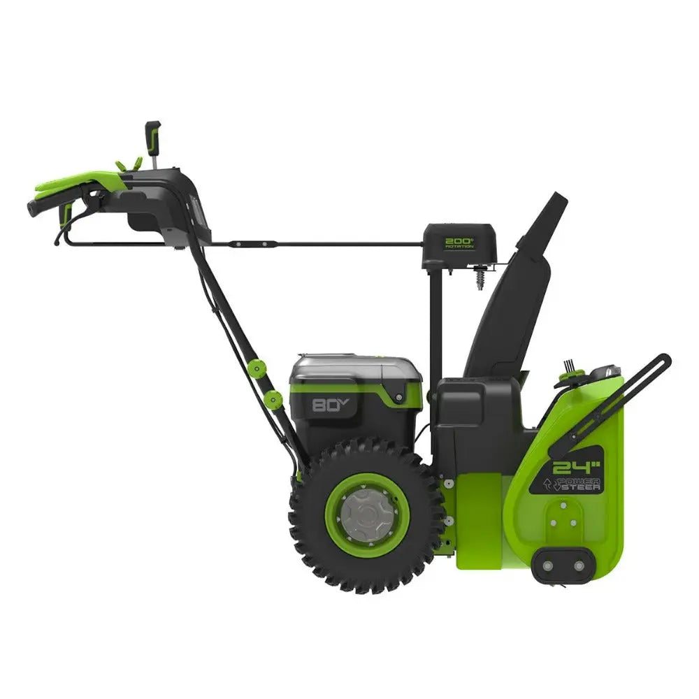 Greenworks 80V 24" Gen 2 Dual Stage Zero-Turn Snow Blower (Batteries Included) - The Lawn Market Store