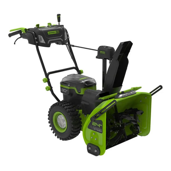 Greenworks 80V 24" Gen 2 Dual Stage Zero-Turn Snow Blower (Batteries Included) - The Lawn Market Store