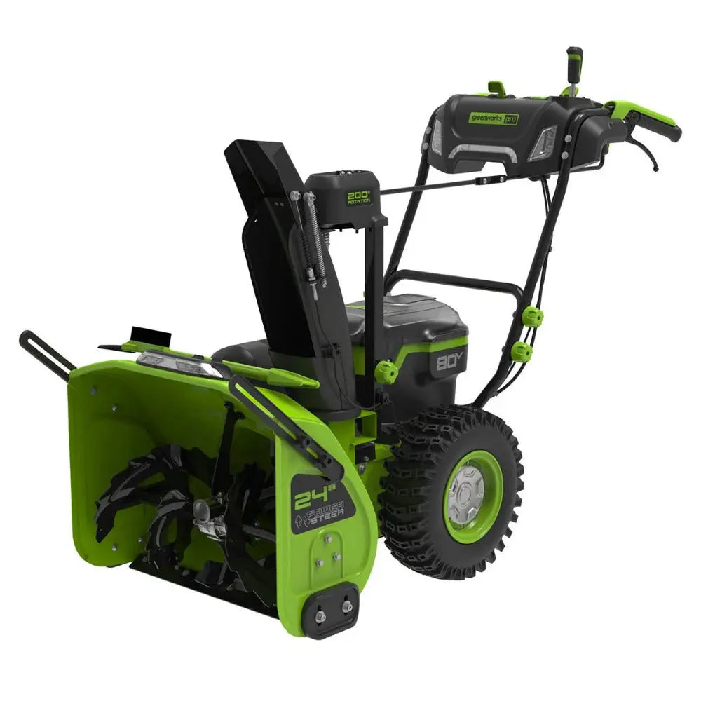 Greenworks 80V 24" Gen 2 Dual Stage Zero-Turn Snow Blower (Batteries Included) - The Lawn Market Store