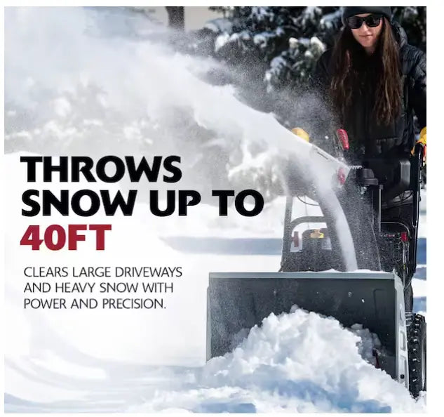 MurrayFlurry XL 24 in. 208 CC Self Propelled 2-Stage Gas Snow Blower - The Lawn Market Store