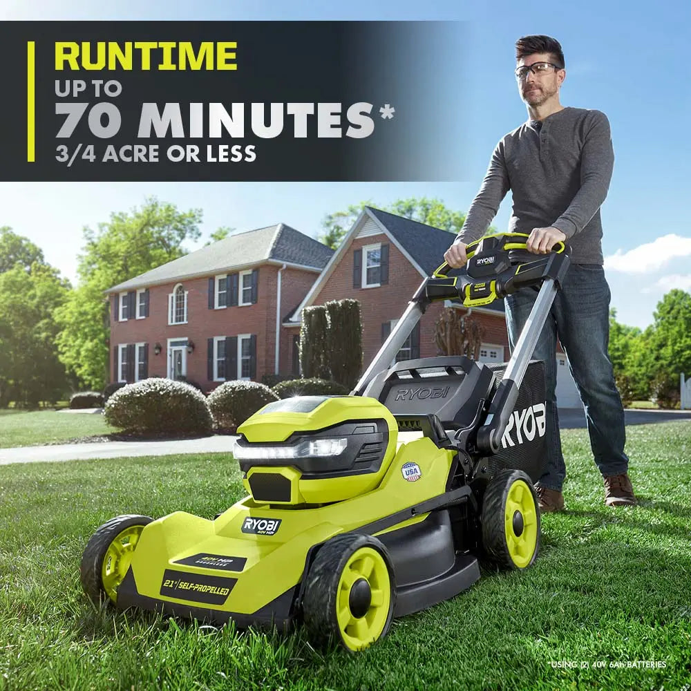 RYOBI 40V HP BRUSHLESS 21" SELF-PROPELLED MOWER KIT - The Lawn Market Store