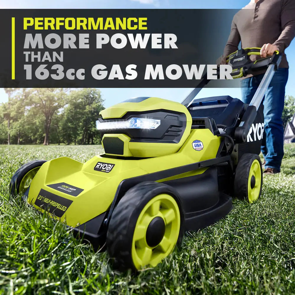 RYOBI 40V HP BRUSHLESS 21" SELF-PROPELLED MOWER KIT - The Lawn Market Store